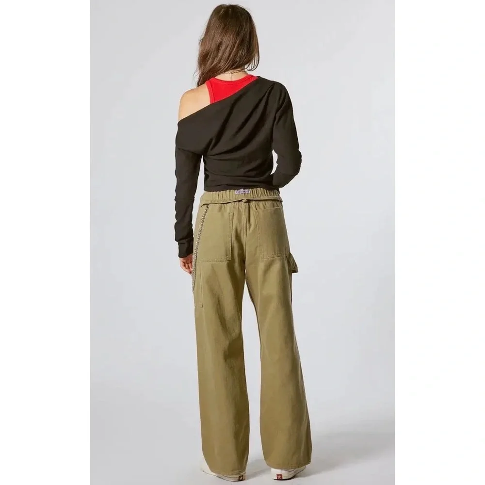 SIGNATURE8 WAFFLE KNIT OFF SHOULDER TOP ❤️NEW COLLECTION IN STORES❤️ - Picture 4 of 4